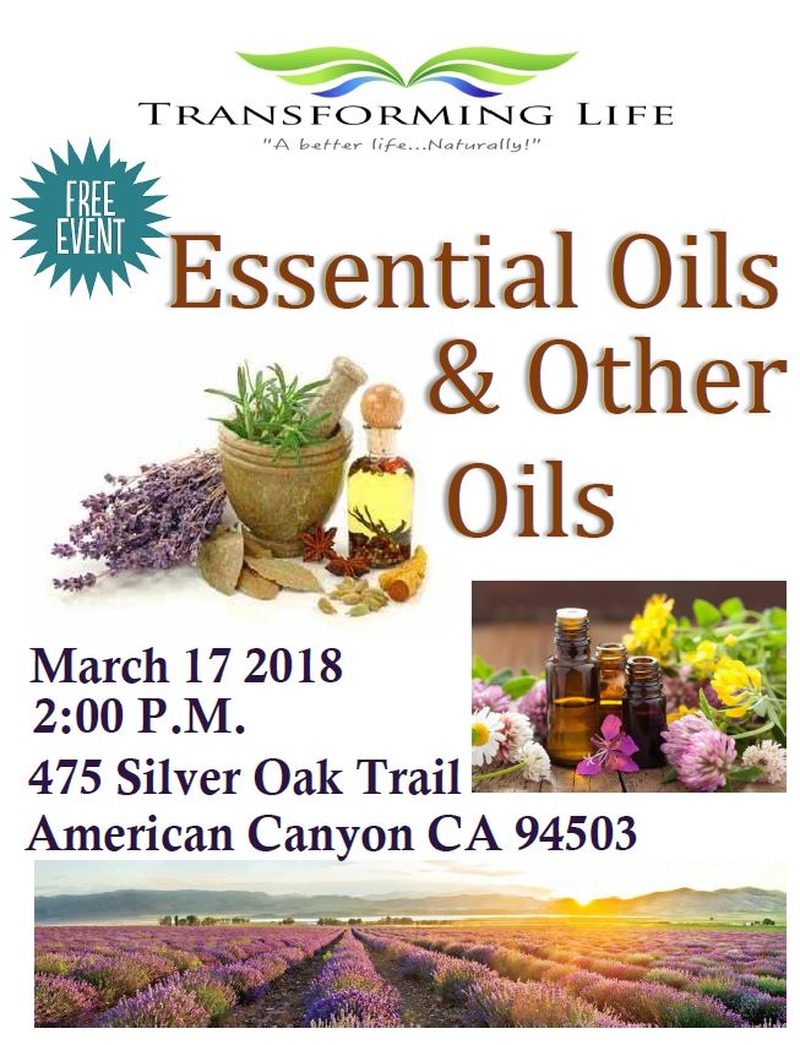 Wellness Corner - Essential Oils and Other Oils: March 17th