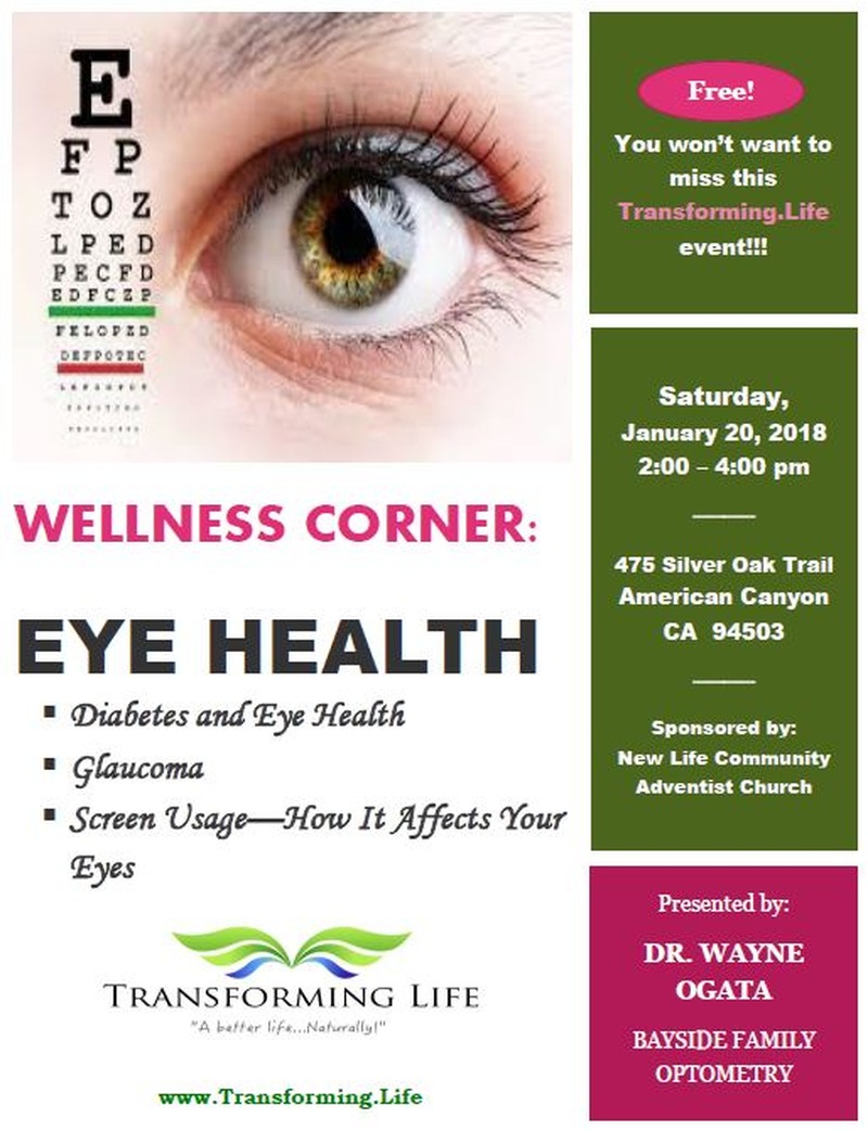 Wellness Corner - Eye Health: January 20th