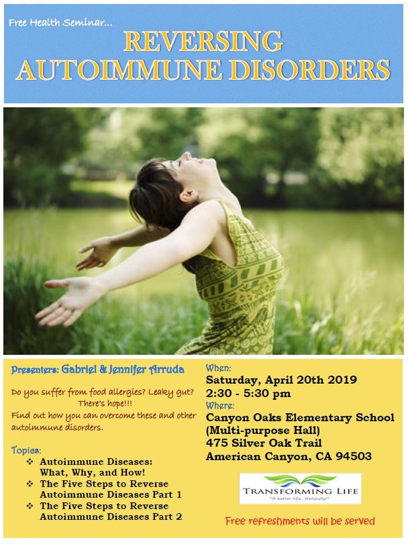 Free Health Seminar - Reversing Autoimmune Disorders: April 20