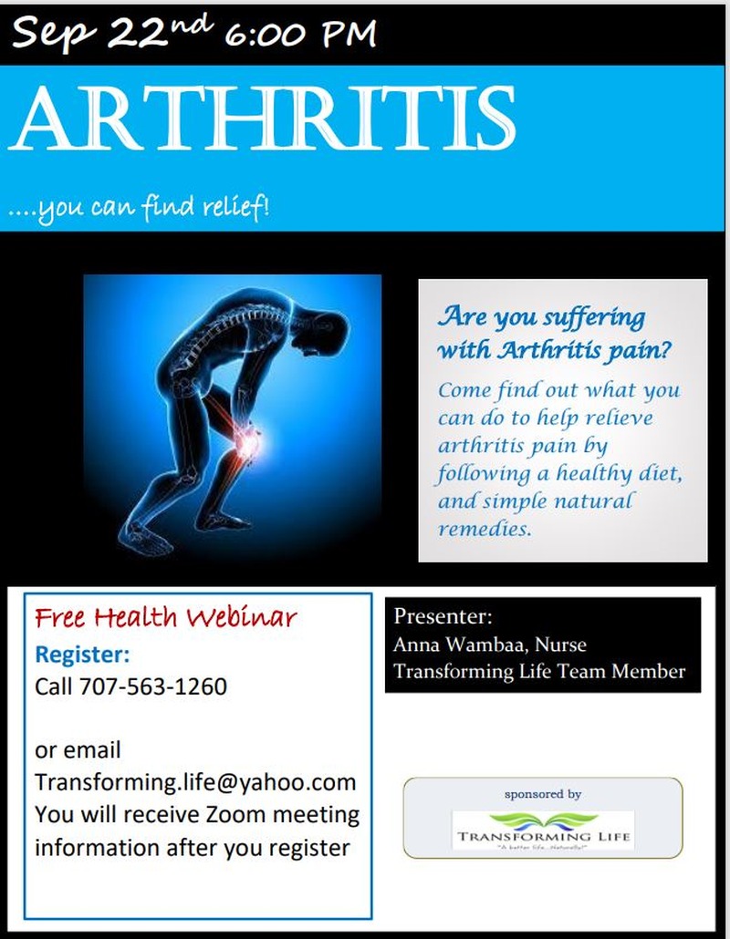 Arthritis ….you can find relief! 